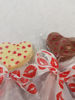Afbeeldingen van Lolly in chocolade met hartjesprint